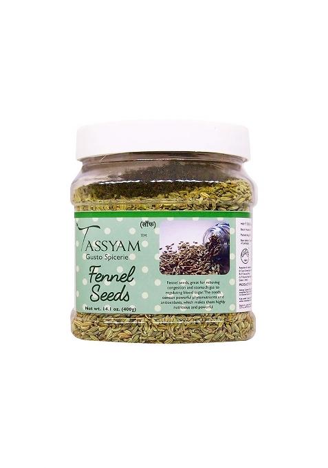 Tassyam Fennel Seeds 400G | Jumbo Pack