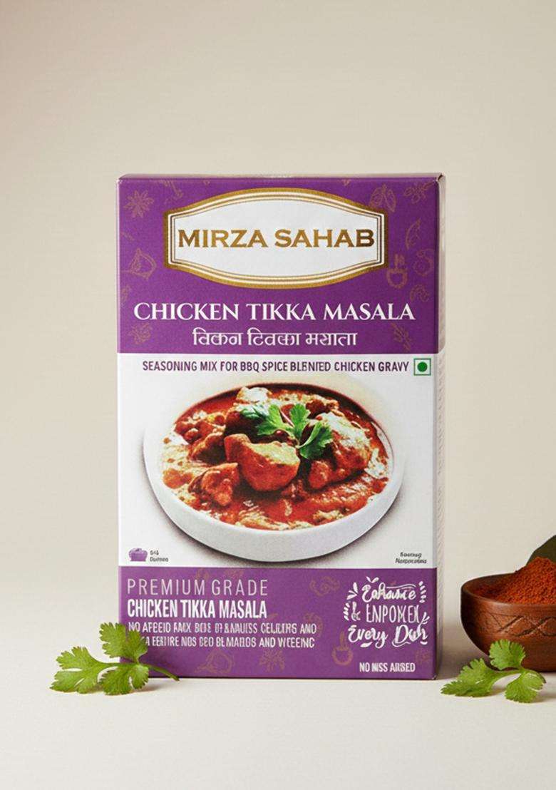 Mirza Sahab Chicken Tikka Masala | Flavorful & Aromatic Powder Ready To Cook 50G - Indya