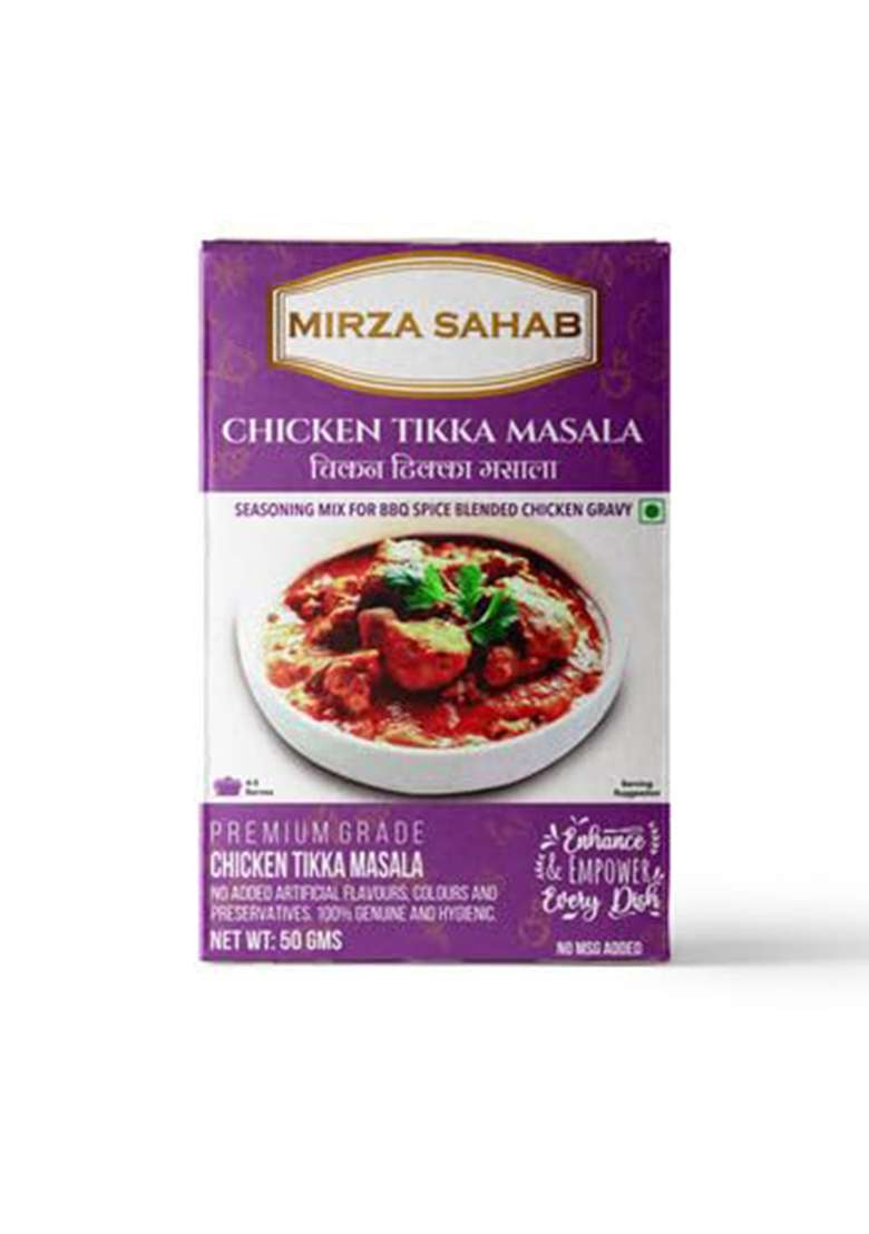 Mirza Sahab Chicken Tikka Masala | Flavorful & Aromatic Powder Ready To Cook 50G - Indya