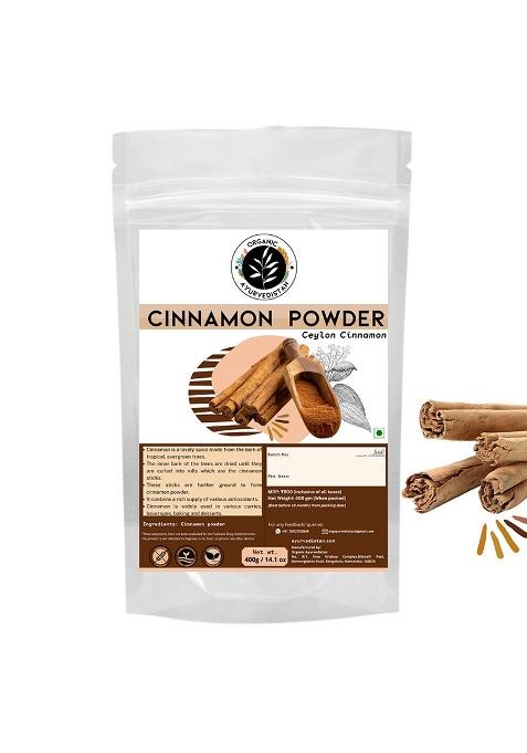 Organic Ayurvedistan | Ceylon Cinnamon Powder 400G True Srilankan Dalchini