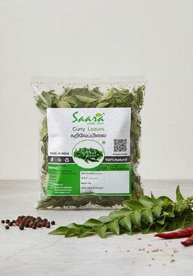 Saara Herbal Fresh Dry Curry Leaves, 200G, Karuveppillai Dried Kadi Patta, Murrya Koenigii, Mithi Neem, Kaidaryah, Kari Beva, Mitho Limado, (Pack Of 2 X 100G)