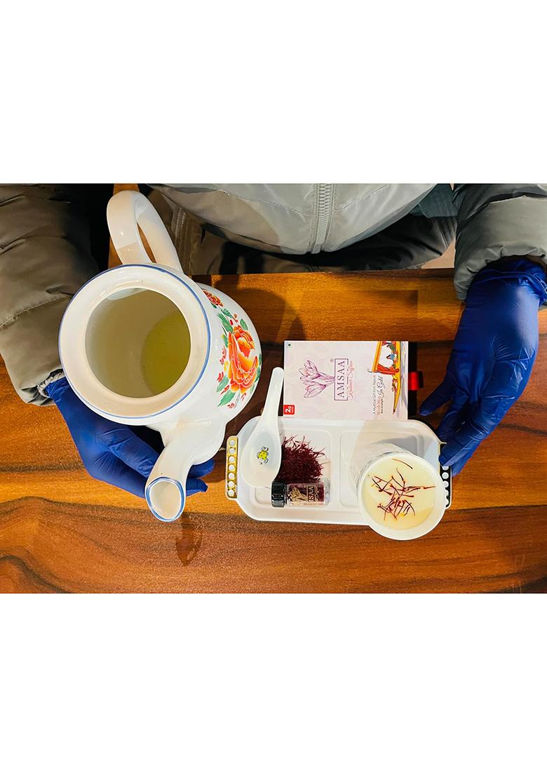 Amsaa Kashmir Saffron, Grade-1 Mogra, Whole Red Threads, 100% Pure And Authentic, Organic Glass Vial, Sourced From Pampore, (2 Gram)