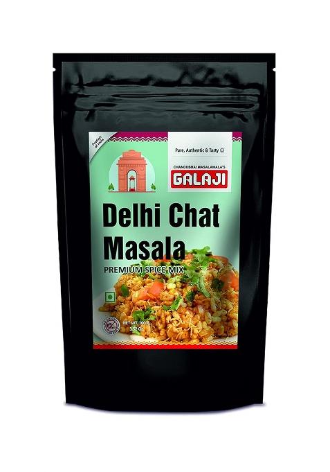 Galaji Delhi Chat Masala 100 Grams Homemade Powdered | For Healthy Cooking Ready To Cook All Seasonings Spices Pure & Hygiene Spice Mix Authentic Taste Premium