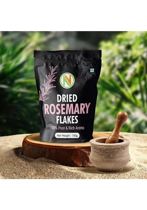Nature Vit Naturevit Dried Rosemary Leaves 100G | 100% Natural, Pure & Aromatic Herb For Cooking, Hair Growth, Tea Diy Skincare Suitable Water And Rosemarry Oil Preparation