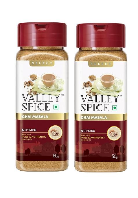 Valley Spice Select Chai Masala (Nutmeg 50G (Pack Of 2))