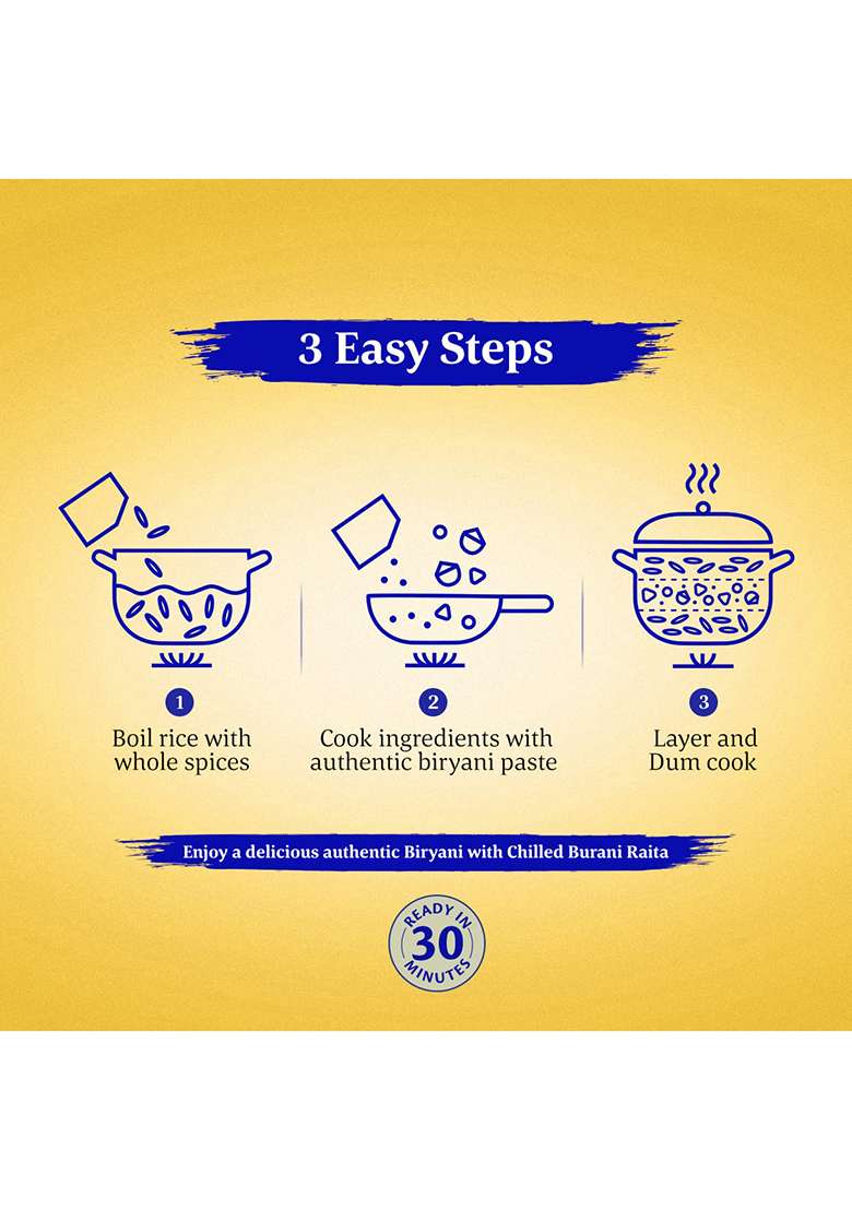 Daawat Biryani Kit Hyderabadi & Kolkata (Pack Of 2)| Ready In 30 Min - Indya
