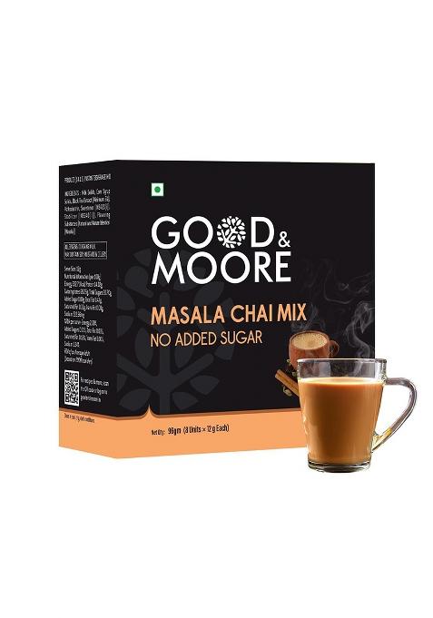 Good&Moore No Added Sugar Masala Chai Mix Combo Of 5 Packs (40 Sachets)