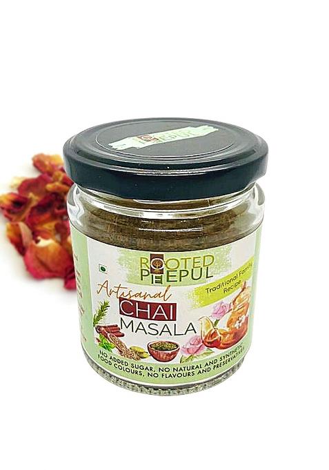 Rooted Peepul Artisanal Chai Masala| Special Tea Masala With Pure Spices And Rose Petals | 75G