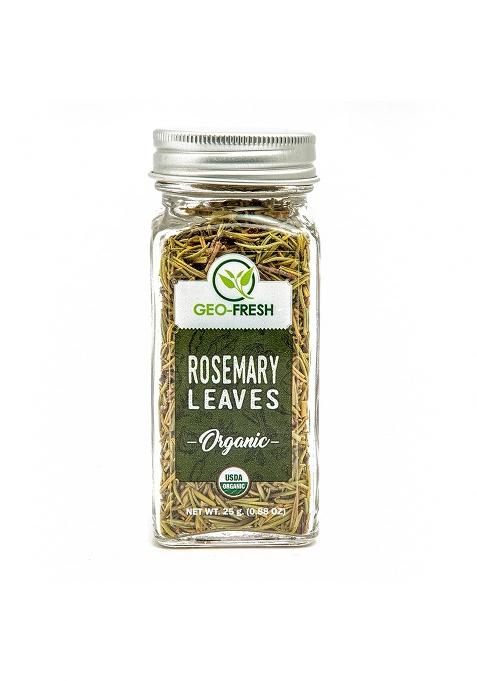 Geo-Fresh Organic Driedrosemary,25G|Seasoning|For Cooking,Tea|Rich In Anti-Oxidants|Support Hair Growth|No Artifical Colour & Preservatives|100% Organic,Non-Gmo,Usda Certified,Jaivik Bharat Certified