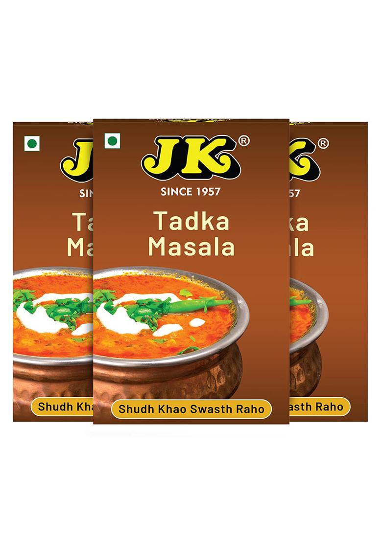 Jk Tadka Masala Powder/Blended Spices/For Delicious & Flavourful Cooking/No Artificial Flavour Added (100G Box Pack Of 3)