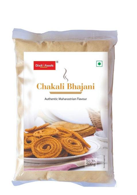 Dixit Foods Chakali Bhajani Mix | Ready To Cook Eat Chakli Bhajni Peeth 500G (Pack Of 2)