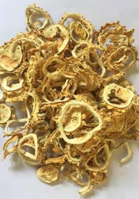 Spicado Traders Natural Sun Dried Bitter Gourd (Kondattam Pavakka) - Salted Curd Pavakka, Pure Preserve, Pavakka (250 Gm Pack)