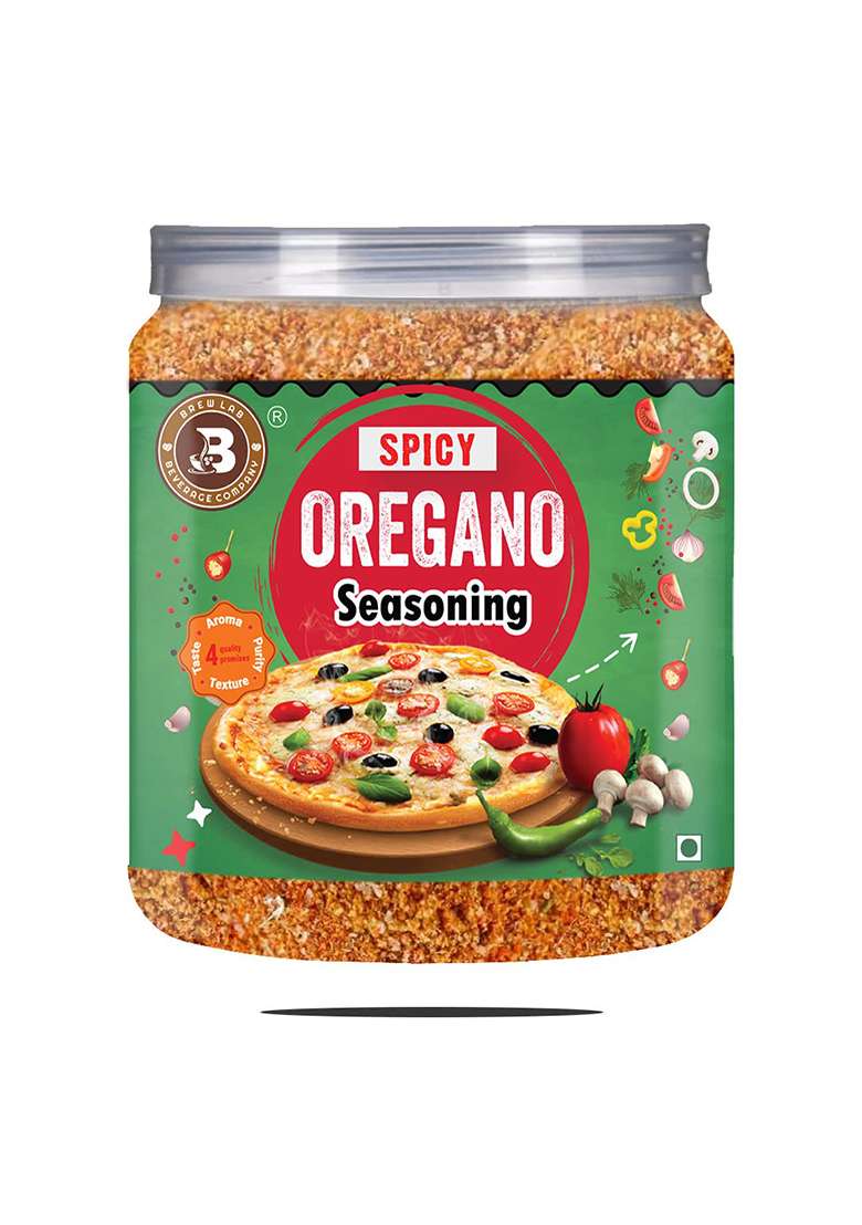 Brew Lab Spicy Oregano Seasoning | Perfect For Pizza, Pasta, Spaghetti Etc (250 G) - Indya