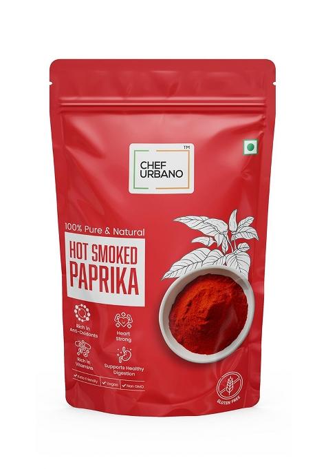 Chef Urbano Smoked Paprika Hot 250G | Produce Of Spain Pimentos Smoky Flavour No Artificial Colours Preservatives Vegetarian 100% Pure & Natural