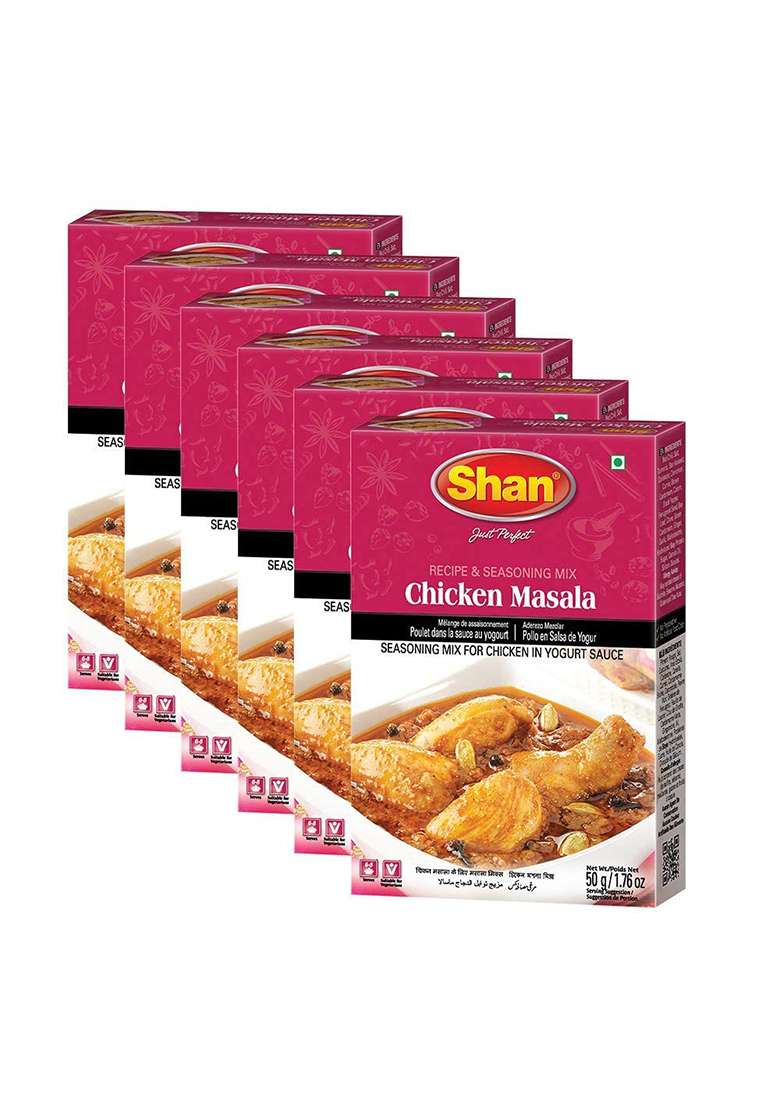 Shan Shans Chicken Masala,1.76 Oz,50 G,8 Pack - Indya
