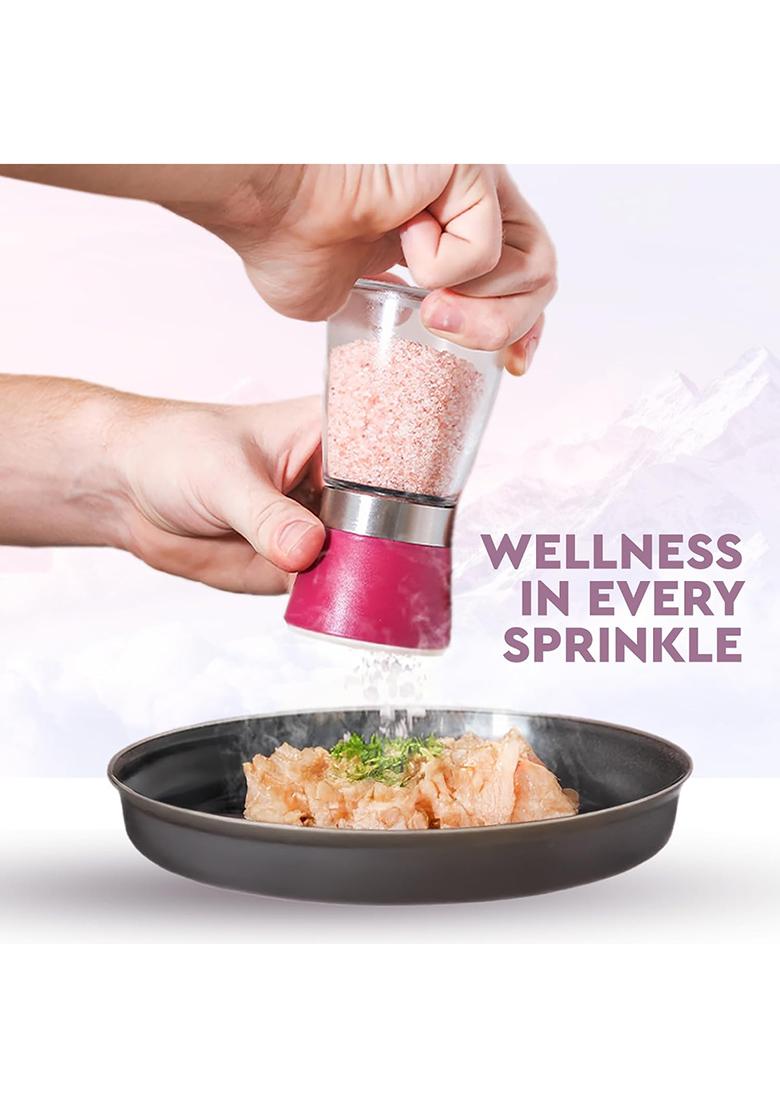 Rasika Overseas Organic Pink Rock Salt 900G Jar | 100% Natural, Unrefined & Mineral-Rich Himalayan Sendha Namak For Cooking, Seasoning Detox Keto Vegan Friendly