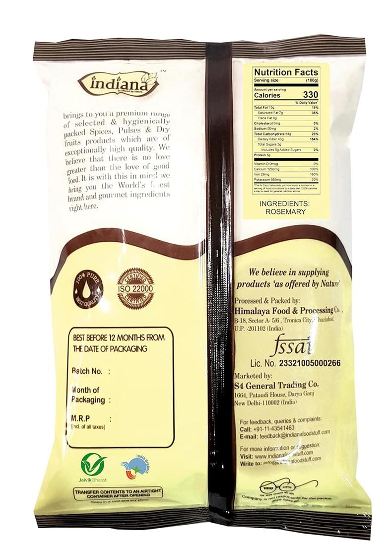 Indiana As Offered By Nature Rosemary Dried Leaves With Applicator For Hair Growth | Herb Tea Organic Natural 50Gm