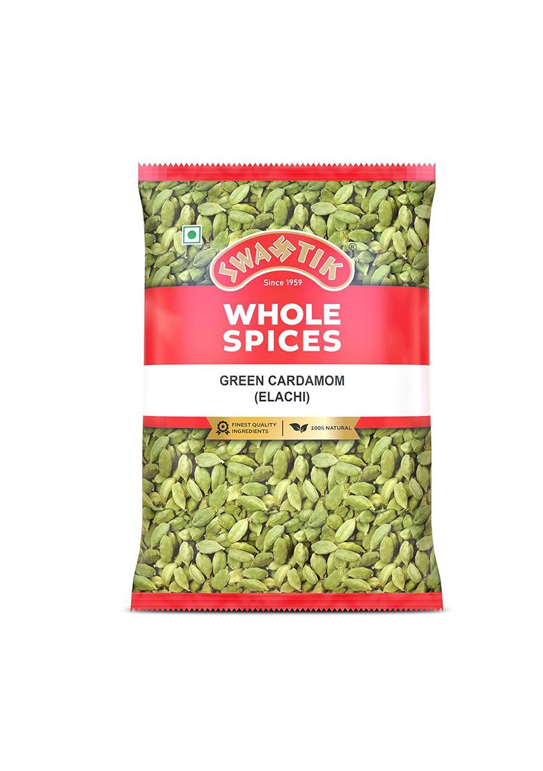 Swastik Green Cardmom | Rich In Flavour No Added Colours Natural And Authentic (50 Gram)
