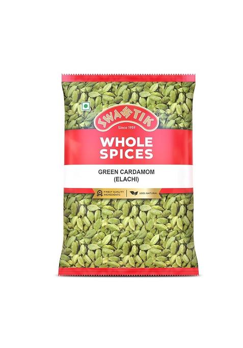 Swastik Green Cardmom | Rich In Flavour No Added Colours Natural And Authentic (50 Gram)