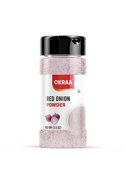 Okraa Red Onion Powder - 100 Gm/Dehydrated Pyaz/Ready To Use