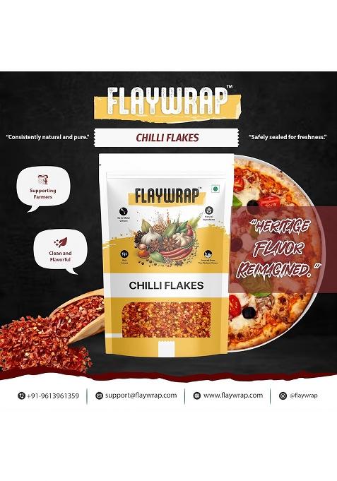 Flaywrap Seasoning Combo | Chilli Flakes 100Gm + Oregano Premium Italian Spice Mix All-Natural No Preservatives For Pizza, Pasta, Sandwiches & More Pack Of 2