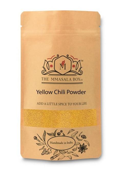 The Mmasala Box Co. Yellow Chilli Powder | Premium Natural Spice Mild Heat & Rich Flavor Handmade In India 100 Grams