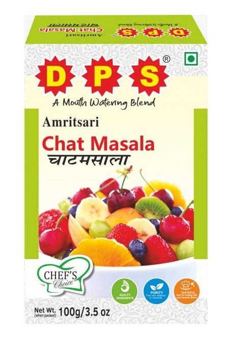 Dps Spices Chat Masala - 100G Authentic Indian Spice Blend For Snacks & Chaat (Pack Of 3)