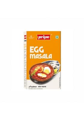 Priya Egg Curry Masala Powder Total 300Gm I 50G Each (Pack Of 6) Authentic, Aromatic, Flavourful Spice Mix - Easy To Cook