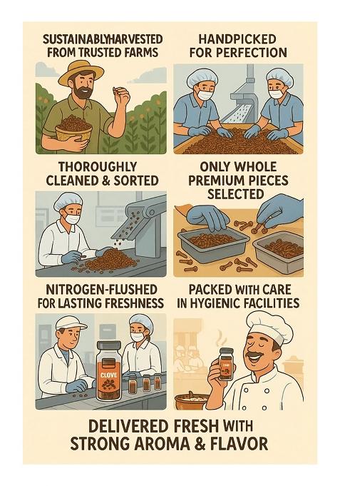 Carpe Victus Premium Cloves Whole Laung 40G | Fresh Aromatic Spices For All Foods Natural, Healthy & Flavorful Masala Cooking