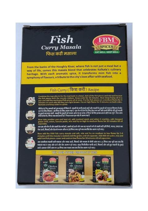Fbm Flavour Booster Masale Fish Curry Masala 50G, Indian Vegetable Spice Blend, No Artificial Colours