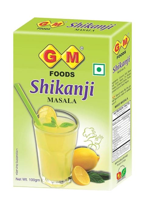Gm Foods Shikanji Masala Powder 100 Gram (Pack Of 2) | Tangy & Refreshing Summer Drink Mix Natural Nimbu Pani Easy To Use Lemonade Premix No Msg, Artificial Color Preservatives
