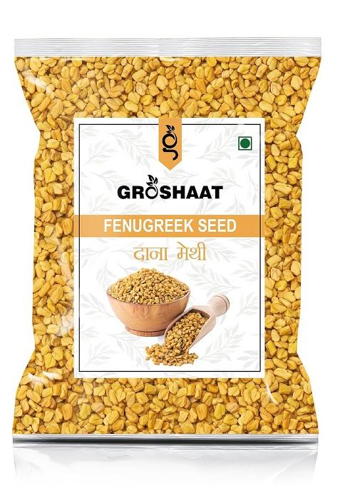 Groshaat Dana Methi -500Gm (Pack Of 1) Fenugreek Seed (500 G) | Controls Bloodsugar Helps In Digestion Aids Weight Loss Lowers Cholesterol