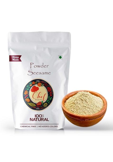 Chef Medidi Roasted White Sesame Powder| Benniseed | Till (Ellu) Nuvvula Podi 100% Natural And Preservetives Free - (500 Grams)