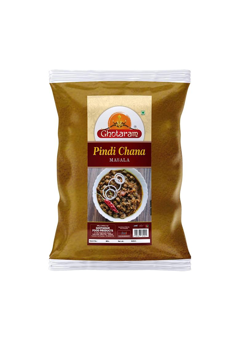 Ghotaram Amritsari Pindi Chana Masala/Pindi Chole Masala | Chole/Chana/Chickpeas Sabji Rawalpindi Chola Natural And Fresh Authentic Spice Blend Spicy Tangy-150Gx1Pk