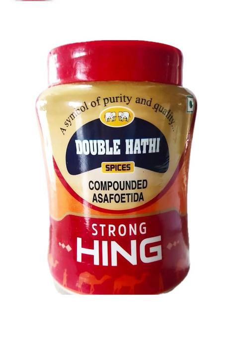 Double Hathi Hing Asafoetida Strong Powder Natural And Pure No Artificial Colours Preservatives | Bandhani Heeng Authentic Asofotida (200 G)