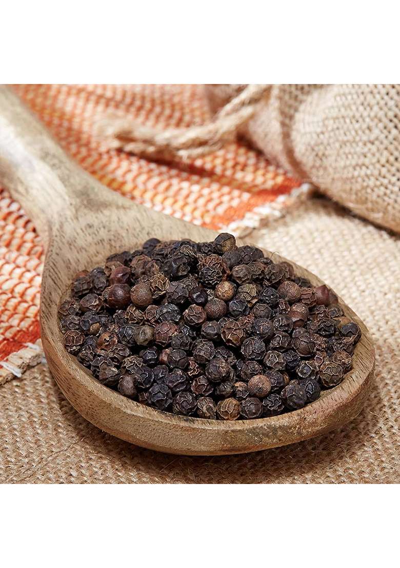 Sreenidhi Whole Black Pepper 500G | 100% Natural Sabut Kali Mirch Bold, Aromatic Spice For Tadka, Curries & Seasoning Non-Gmo Additive-Free - Indya