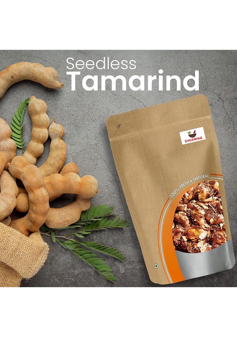 Svednika Premium And Natural Tamarind Seedless 900 Gm Tangy Imli Perfect For Cooking Adding Flavor To Your Favorite Recipes