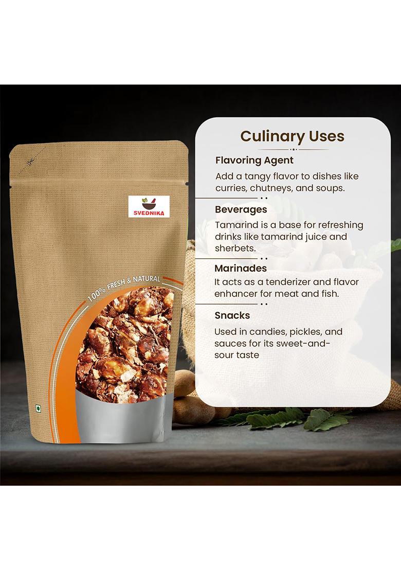 Svednika Premium And Natural Tamarind Seedless 900 Gm Tangy Imli Perfect For Cooking Adding Flavor To Your Favorite Recipes