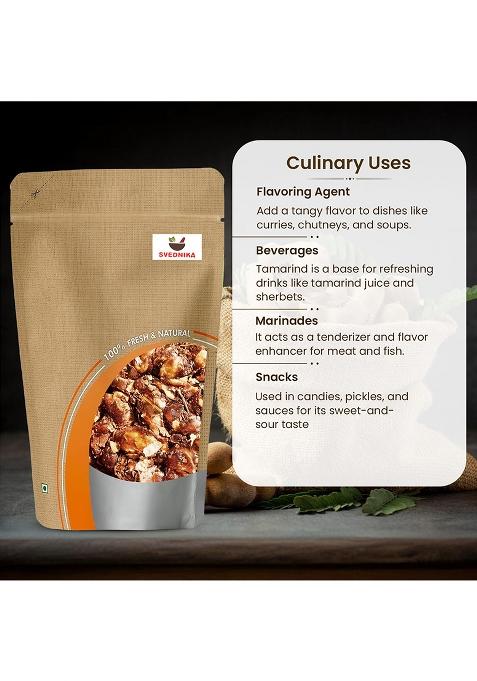 Svednika Premium And Natural Tamarind Seedless 900 Gm Tangy Imli Perfect For Cooking Adding Flavor To Your Favorite Recipes