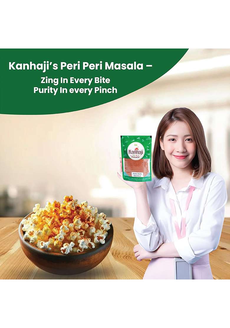 Kanhaji Masale Peri Seasoning Mix, No Artificial Flavours Or Preservatives, 100G To 1Kg (250 Gm) - Indya