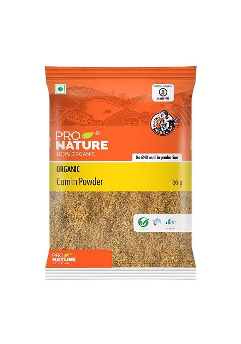 Pro Nature Organic 100% Cumin Powder - 100 Gm
