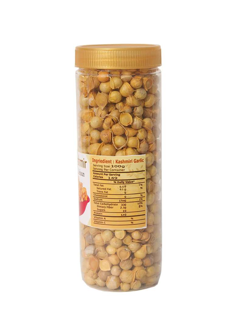 Vale Of Kashmir Kashmiri Garlic Lehsun 1Kg In Jar Pack 4, Himalayan Single Clove - Indya