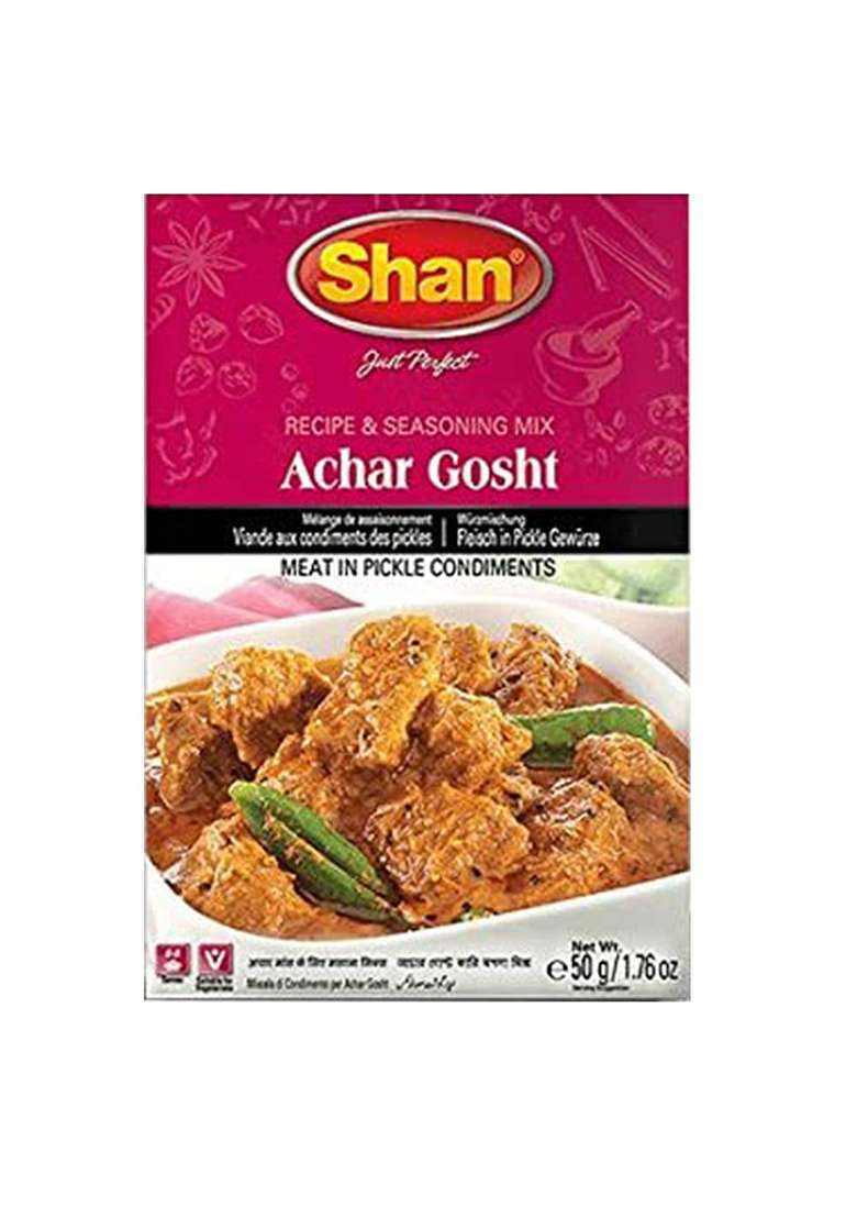 Shan Achar Gosht Masala, 8 X 50 G - Indya