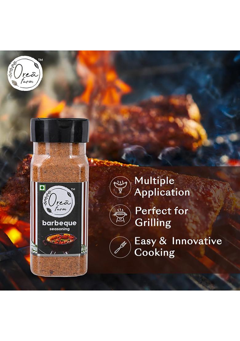 Orea Farm Barbeque Seasoning, 100Gm, Smoky Spice Blend For Grilling, Marinades, Snacks & Roasted Dishes