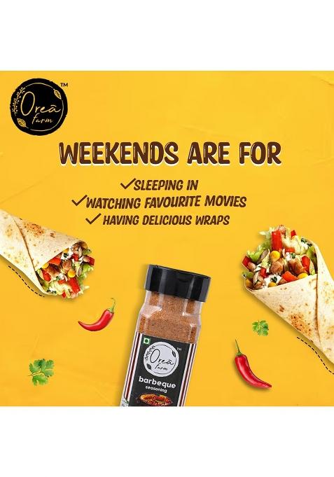 Orea Farm Barbeque Seasoning, 100Gm, Smoky Spice Blend For Grilling, Marinades, Snacks & Roasted Dishes