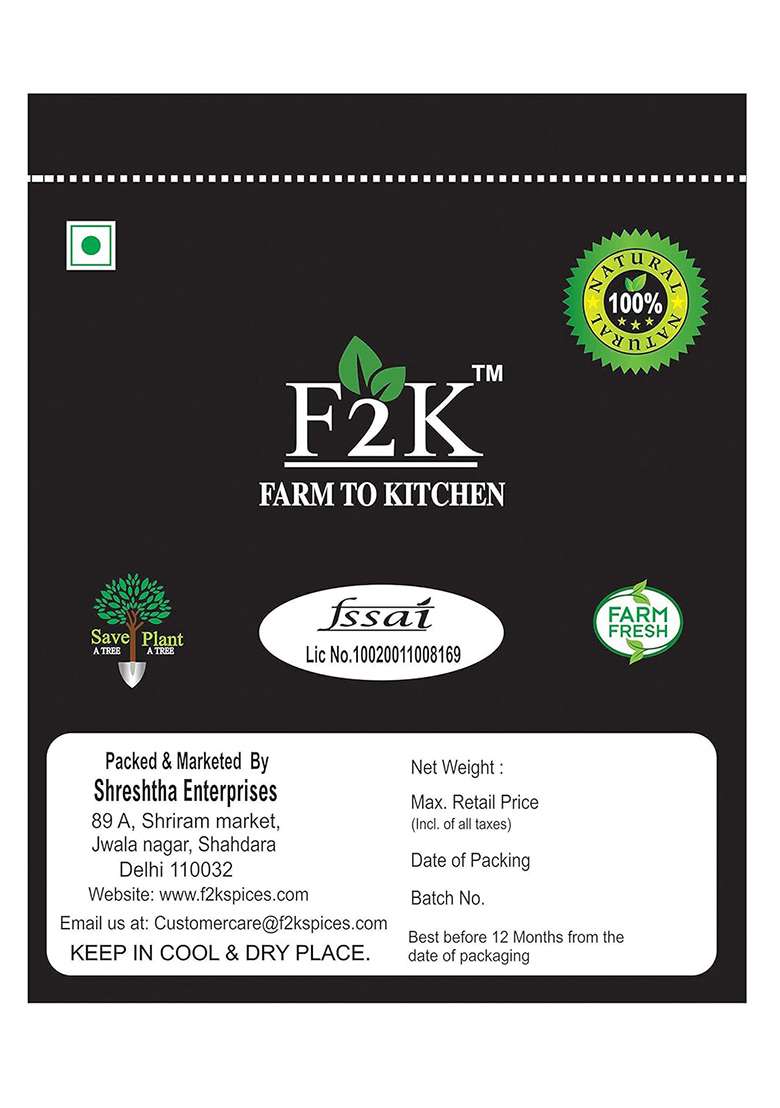 F2K Farm To Kitchen White Pepper Whole 250G - Sabut Safed Mirch, The Secret Weapon For Creamy Sauces And Smooth Mashes, Unlock Digestive Harmony & Antioxidant Power - Indya