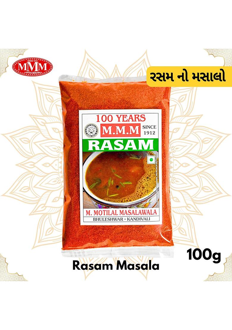 M Motilal Masalawala Rasam Masala | Authentic South Indian Spice Mix Rich Taste And Aroma No Preservatives Colours Or Artificial Ingredients Easy To Use 100 Gm Pack
