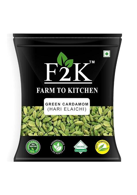 F2K Farm To Kitchen Finest Cardamom Green Hari Elaichi 250Gm - Premium Pods Unwrap Exquisite Aroma And Flavor, The Queen Of Spices For Authentic Curries, Dishes, Chai Sweets