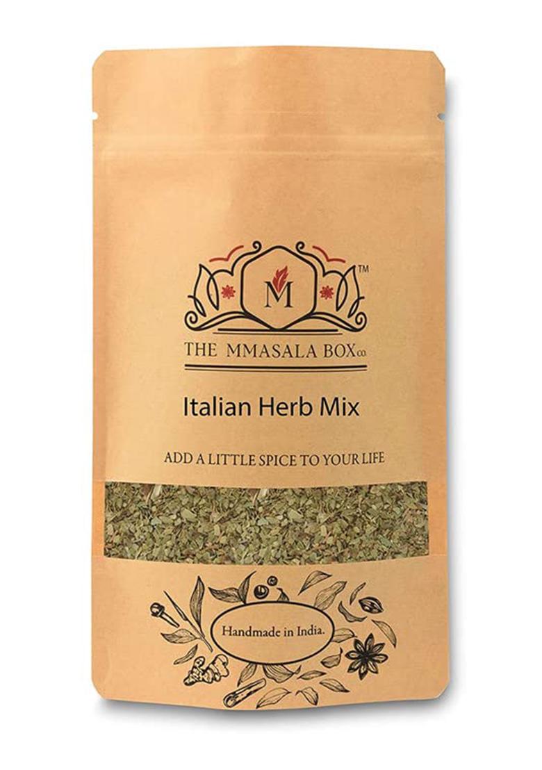 The Mmasala Box Co. Italian Herb Mix Oregano (100 Gms)|Classis Blend Of Spices For Pizza, Pasta, Garlic Bread & Food| All Purpose Seasoning Flakes |All Natural Chemical Free
