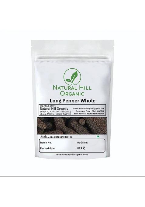 Natural Hill Organic Organic-Long Pepper Whole-150G-Warm Aroma & Traditional Kitchen Spice For Daily Wellness-Fssai Certified-Natural-No Preservatives- ( )